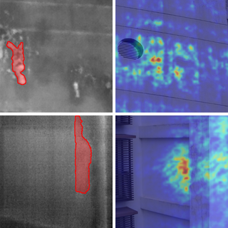 Thermal delamination masks and cross-modal heat maps